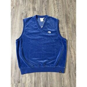 NEW Puma X Noah Vest Clyde Blue Men’s Size Large Velvet NWT VELOUR TERRY CLOTH